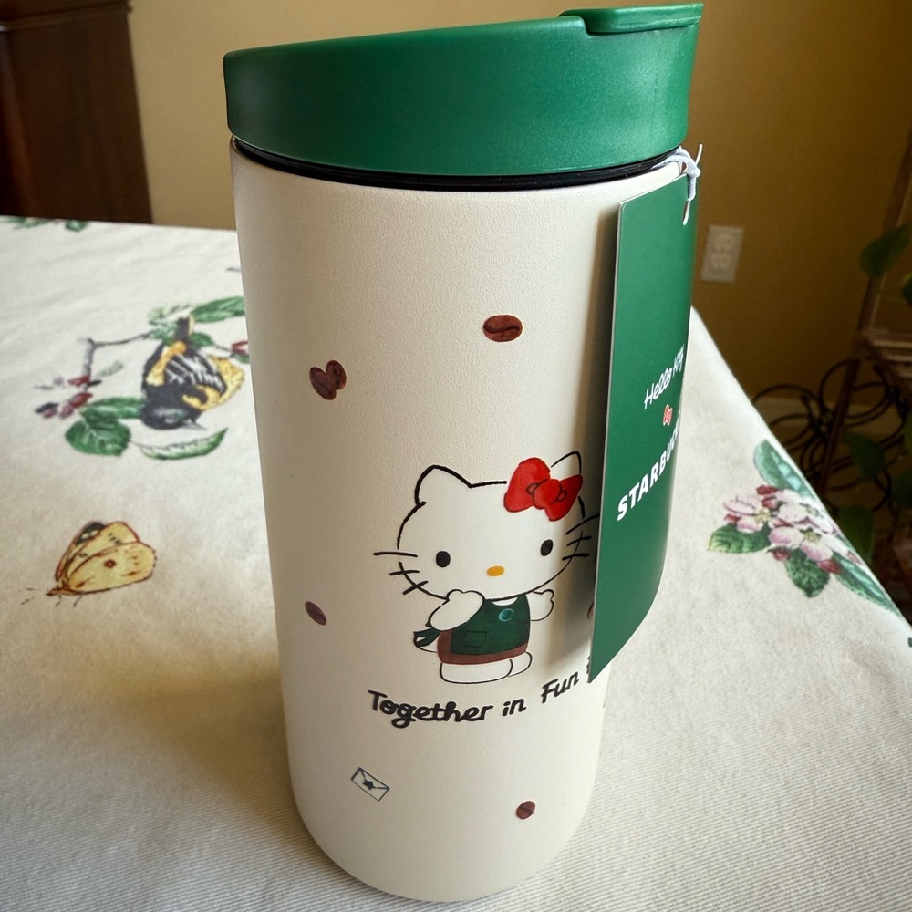 Starbucks x Hello Kitty Tumbler- brand new! +hello kitty gift card